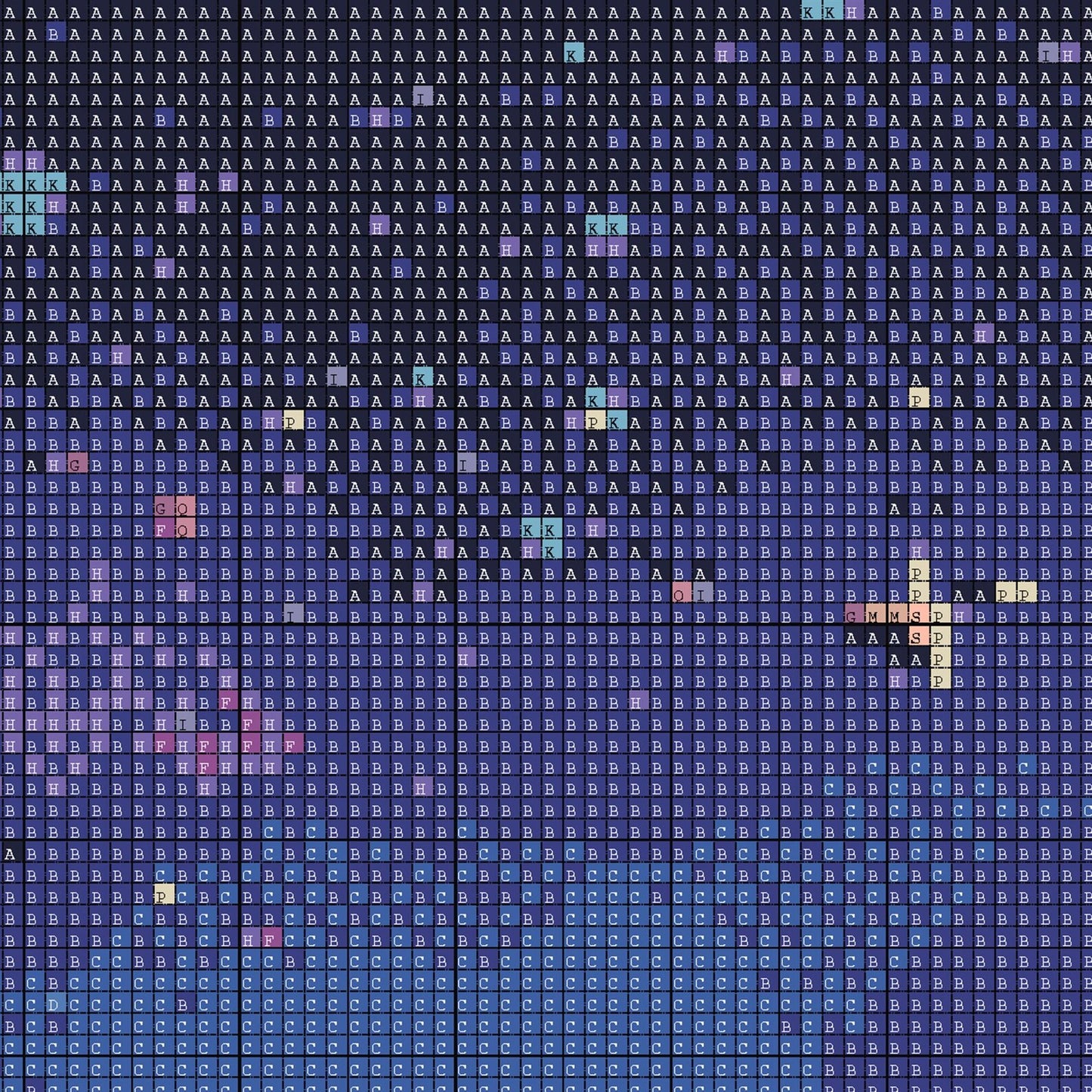 Night Sky over Trees Cross Stitch Pattern | Landscape Large Counted Cross Stitch Chart Download | Fantasy Cross Stitch Patterns