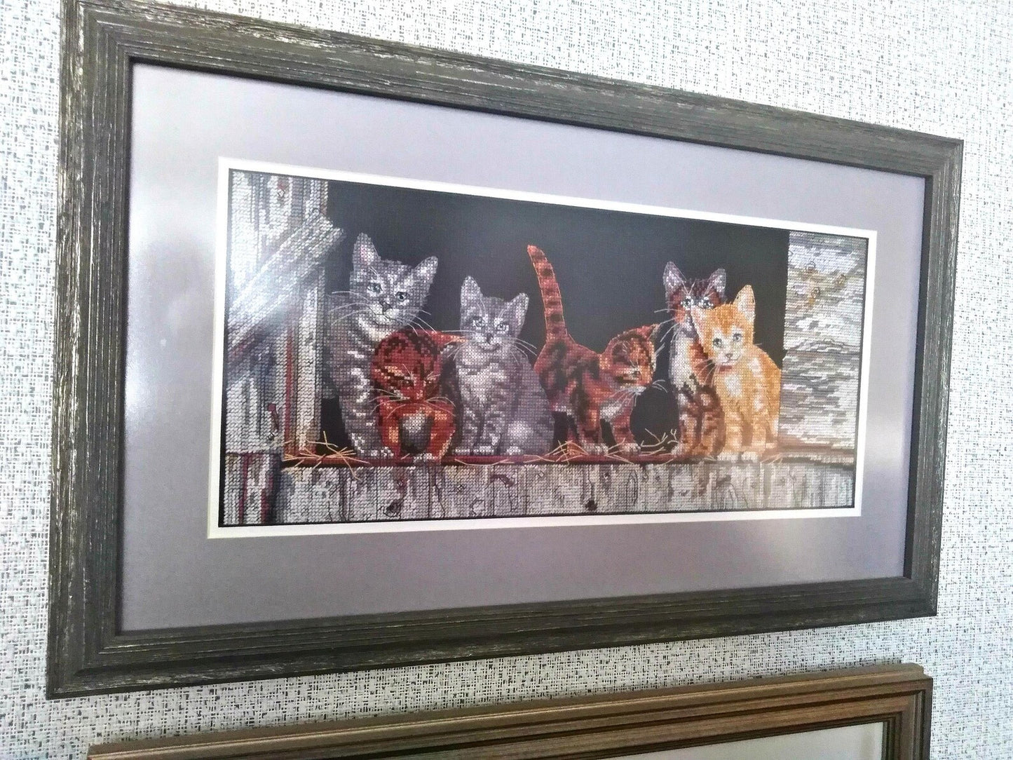 Cross Stitch Pattern Keeper Markup PDF + SAGA Barnyard kitties Cat Cats Pets Sweet Love Animal Wild Nature Cat Feline Sampler Quaker DMC