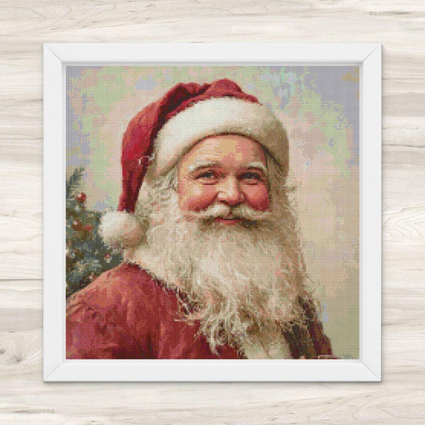 Cross Stitch Pattern: Vintage Santa Claus Motif 4 - PDF Instant Download