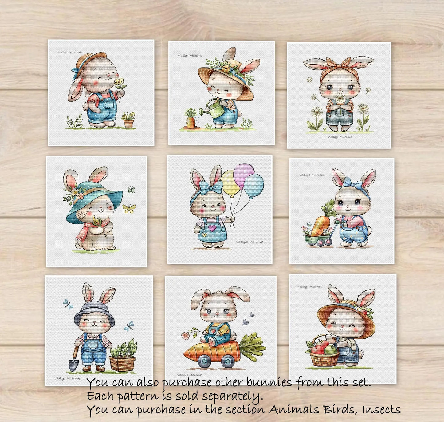Bunny Cross Stitch Pattern Baby Animal Summer Nursery Kids Children Rabbit Spring Girl Room Happy Counted Cute Hare Art Instant Download PDF