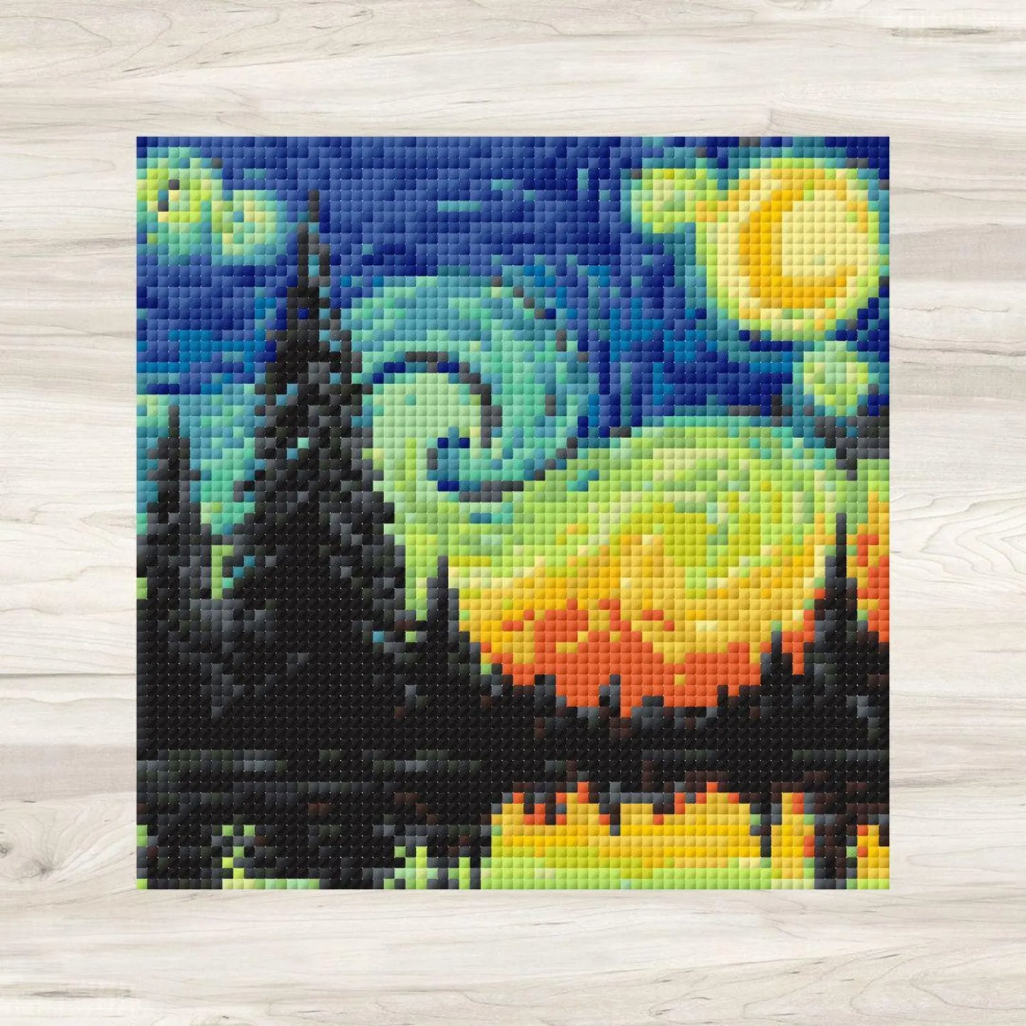 Cross Stitch Pattern: Forest Sunset Landscape Mini Masterpiece - PDF Instant Download