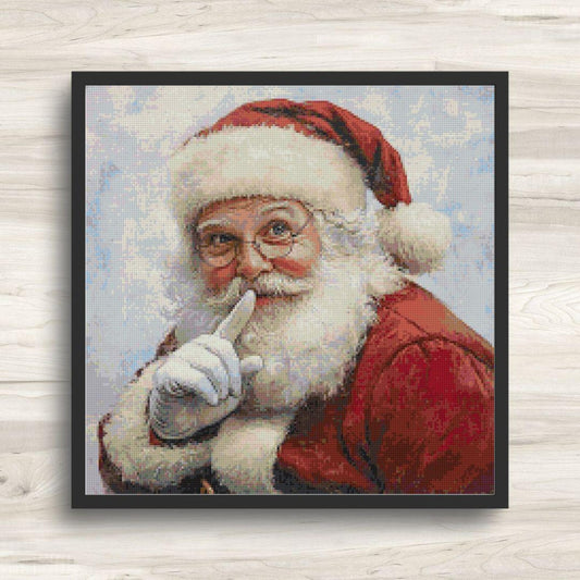 Cross Stitch Pattern: Vintage Santa Claus Motif 3 PDF Instant Download