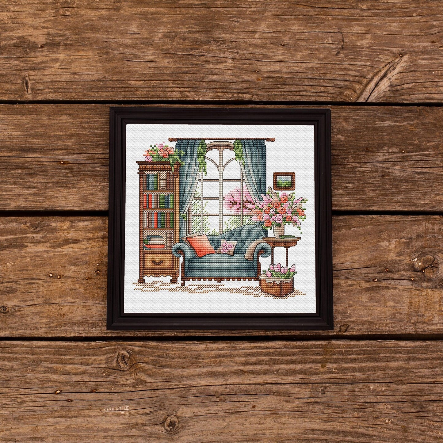 Spring Cross Stitch Pattern PDF, Spring Embroidery, Flowers Cross Stitch, Vintage Embroidery, Spring embroidery Counted Cross Stitch