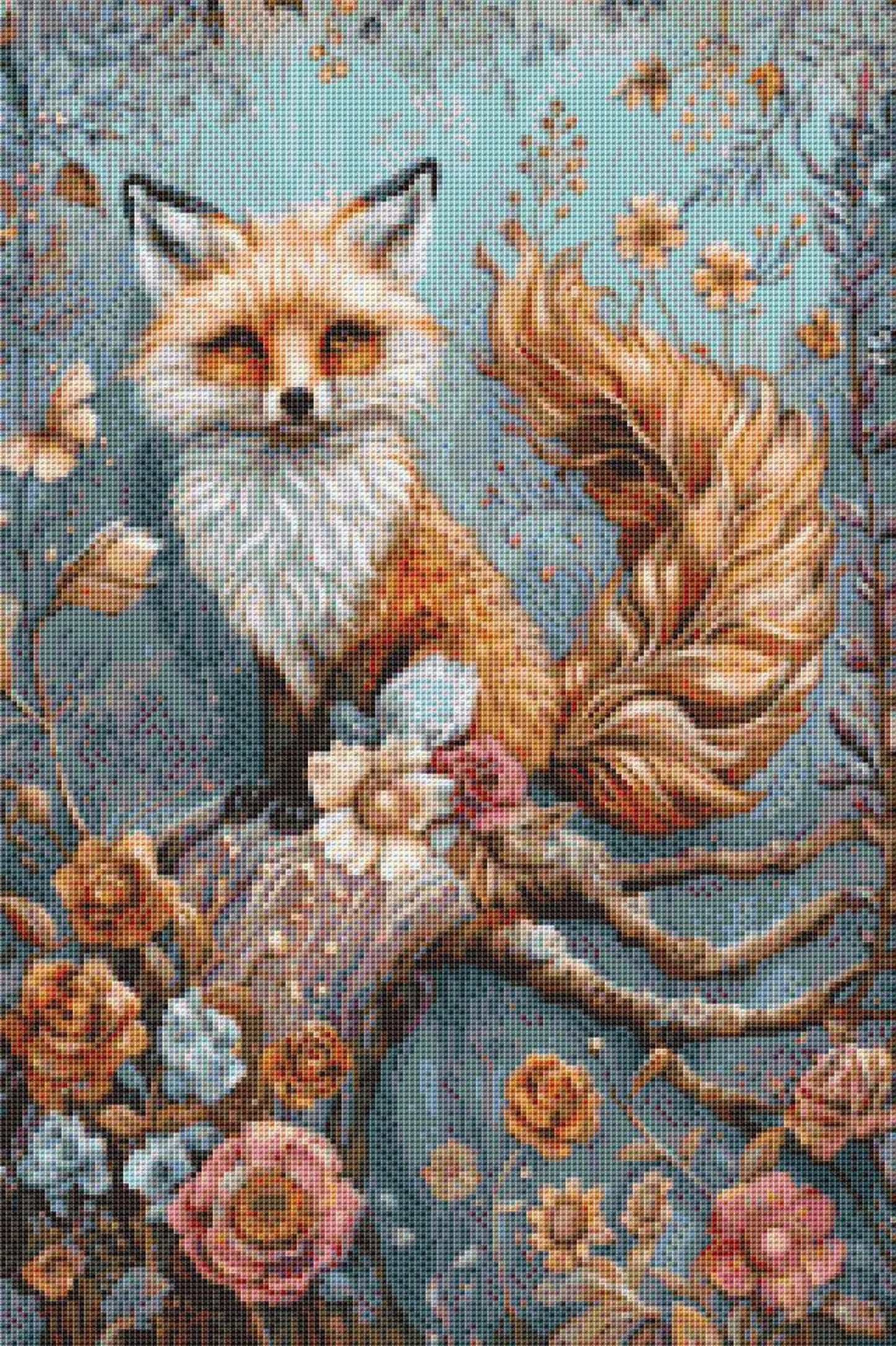 Mystical Fox Cross Stitch Pattern - PDF Download