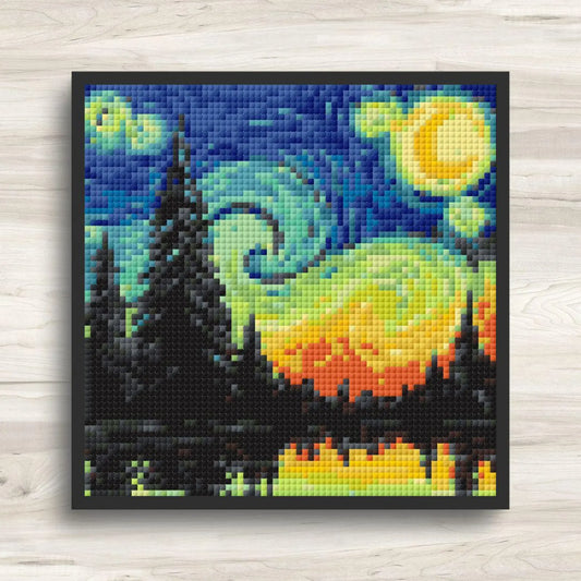 Cross Stitch Pattern: Forest Sunset Landscape Mini Masterpiece - PDF Instant Download