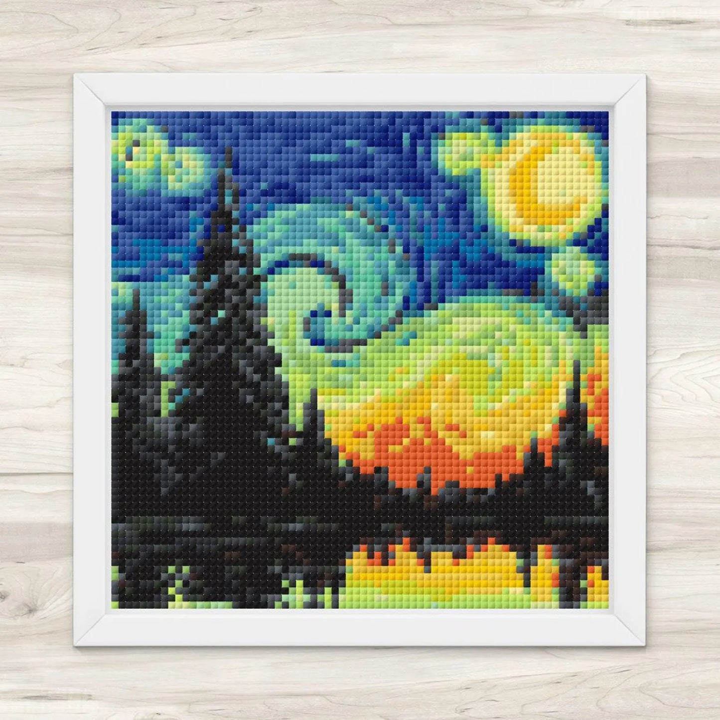 Cross Stitch Pattern: Forest Sunset Landscape Mini Masterpiece - PDF Instant Download