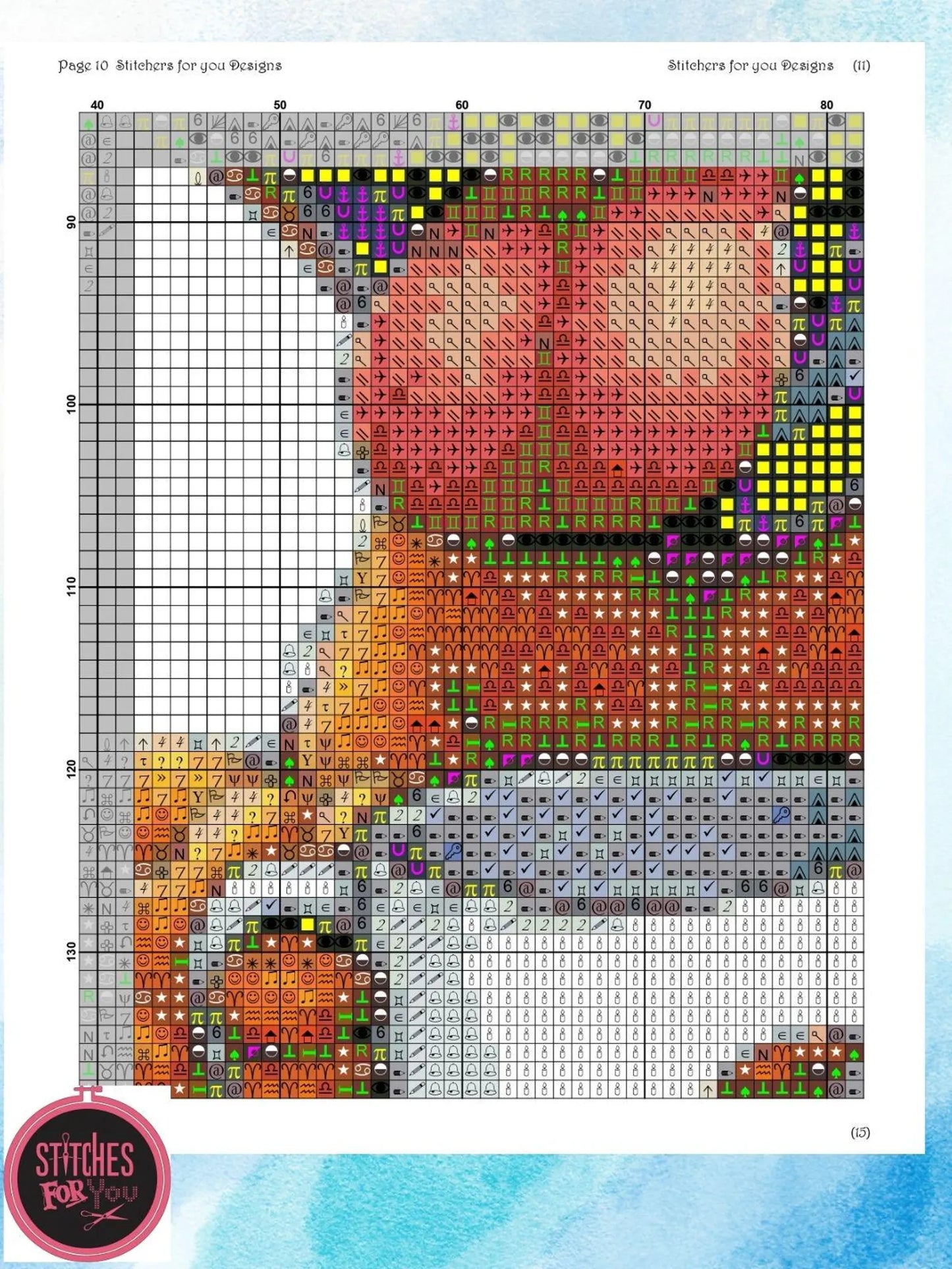 Morning woof- Counted Cross Stitch Patterns - Printable Chart PDF Format Needlework Embroidery Crafts DIY DMC color