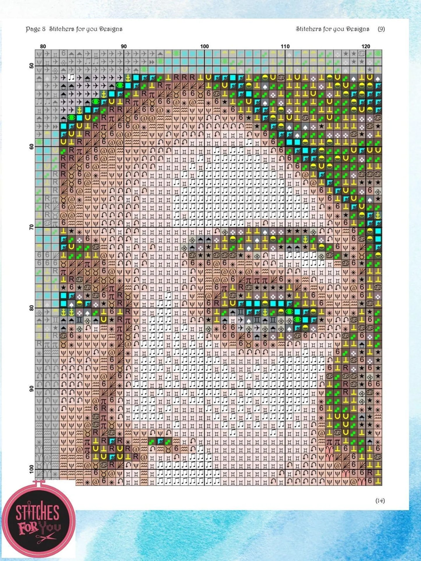 Rose Reverie- Counted Cross Stitch Patterns - Printable Chart PDF Format Needlework Embroidery Crafts DIY DMC color