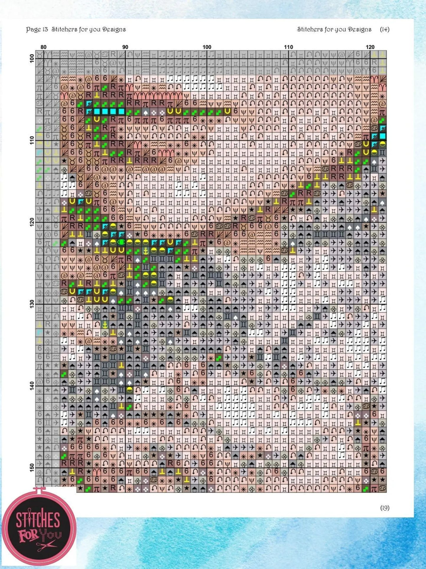 Rose Reverie- Counted Cross Stitch Patterns - Printable Chart PDF Format Needlework Embroidery Crafts DIY DMC color