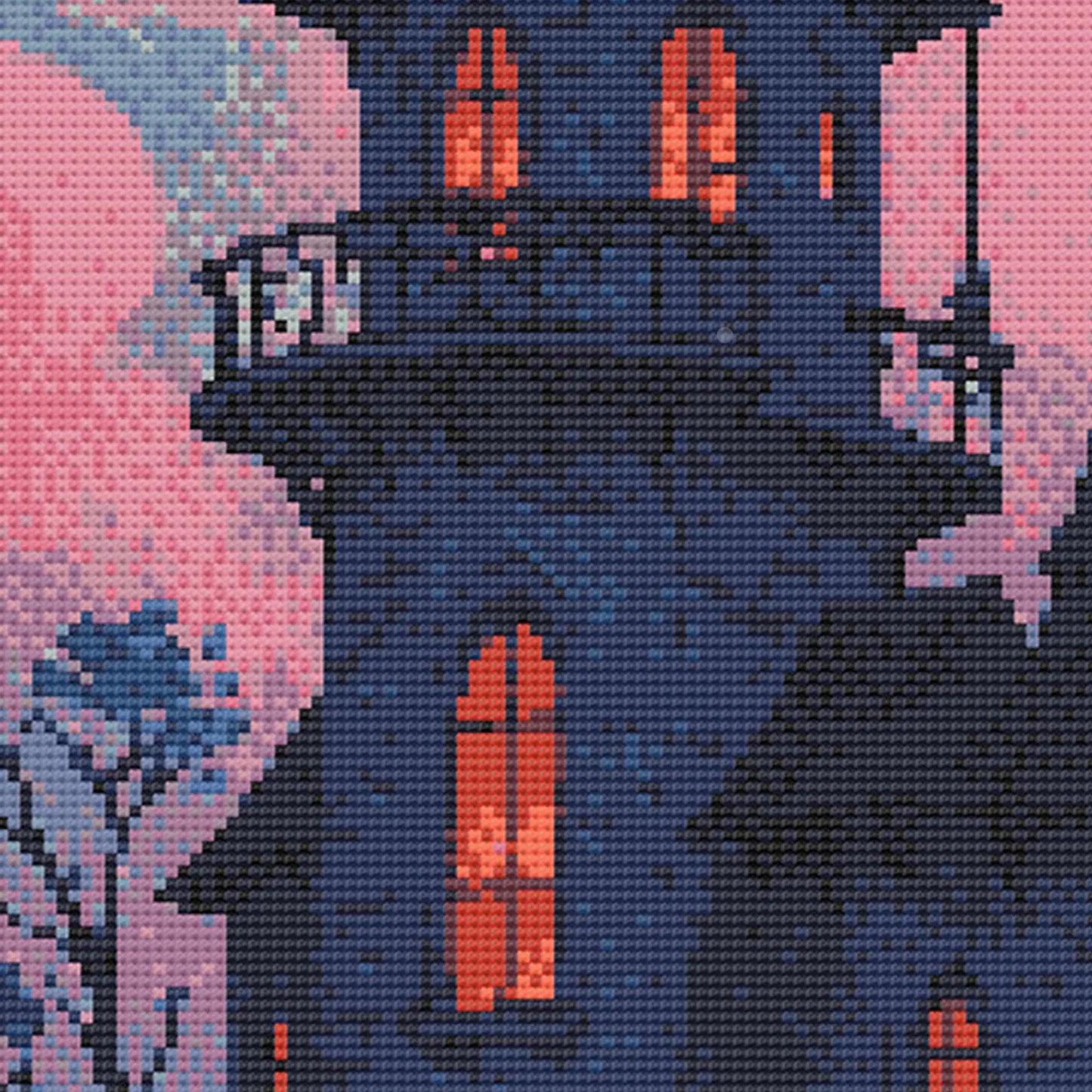 Witch's Tower Cross Stitch Pattern | Spooky Halloween Cross Stitch Chart Download | Witchy Horror Cross Stitch | Goblincore