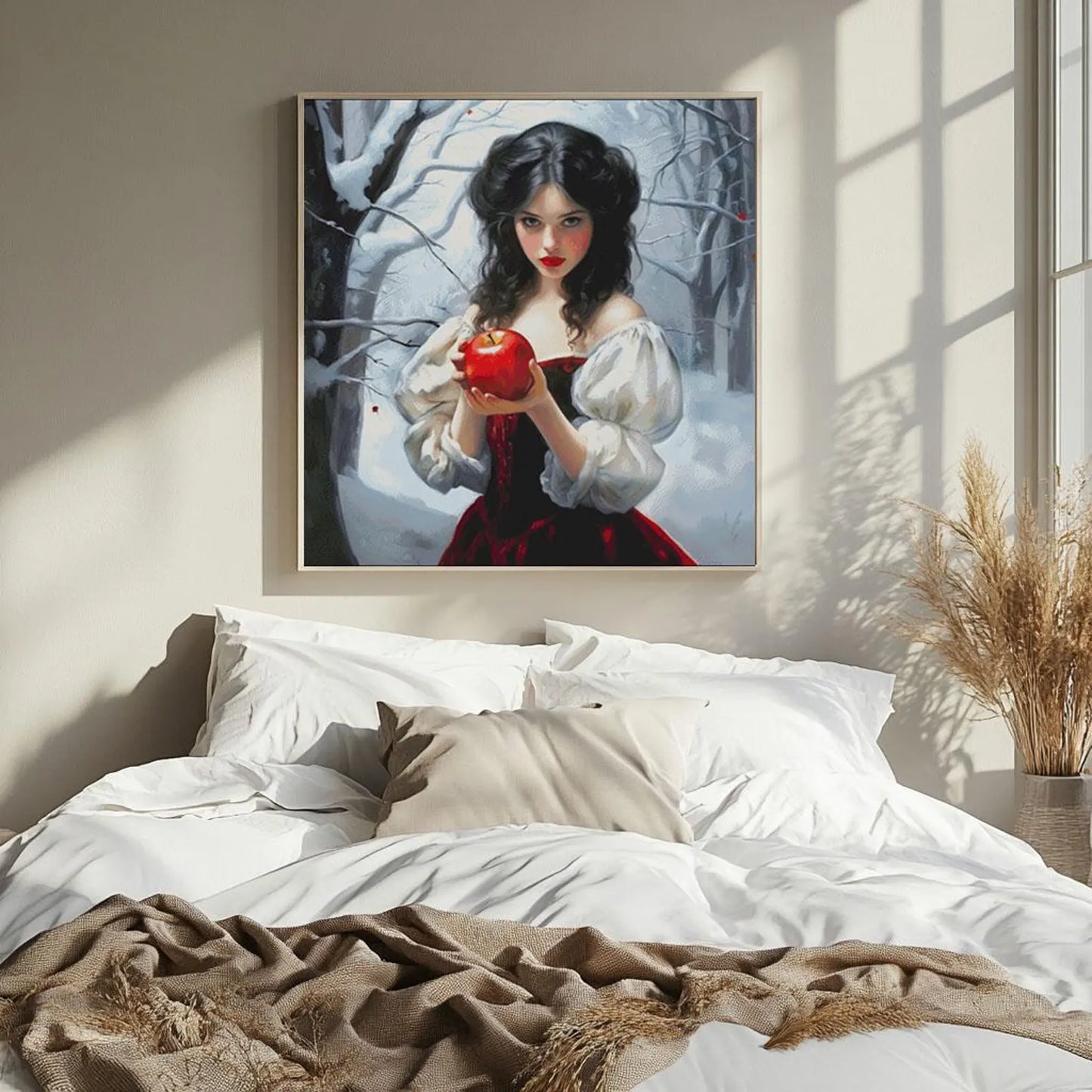 Cross stitch pattern Snow White PDF, fantasy, fairytale, princess cross stitch, instant download, hand embroidery, magic, home decor
