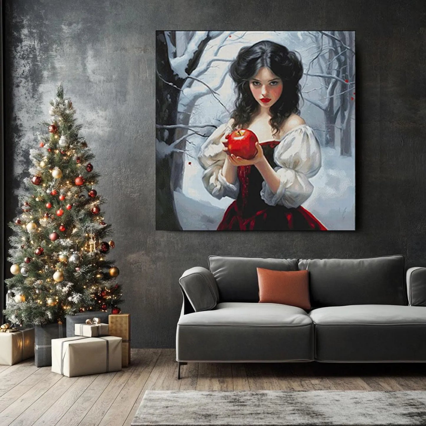 Cross stitch pattern Snow White PDF, fantasy, fairytale, princess cross stitch, instant download, hand embroidery, magic, home decor