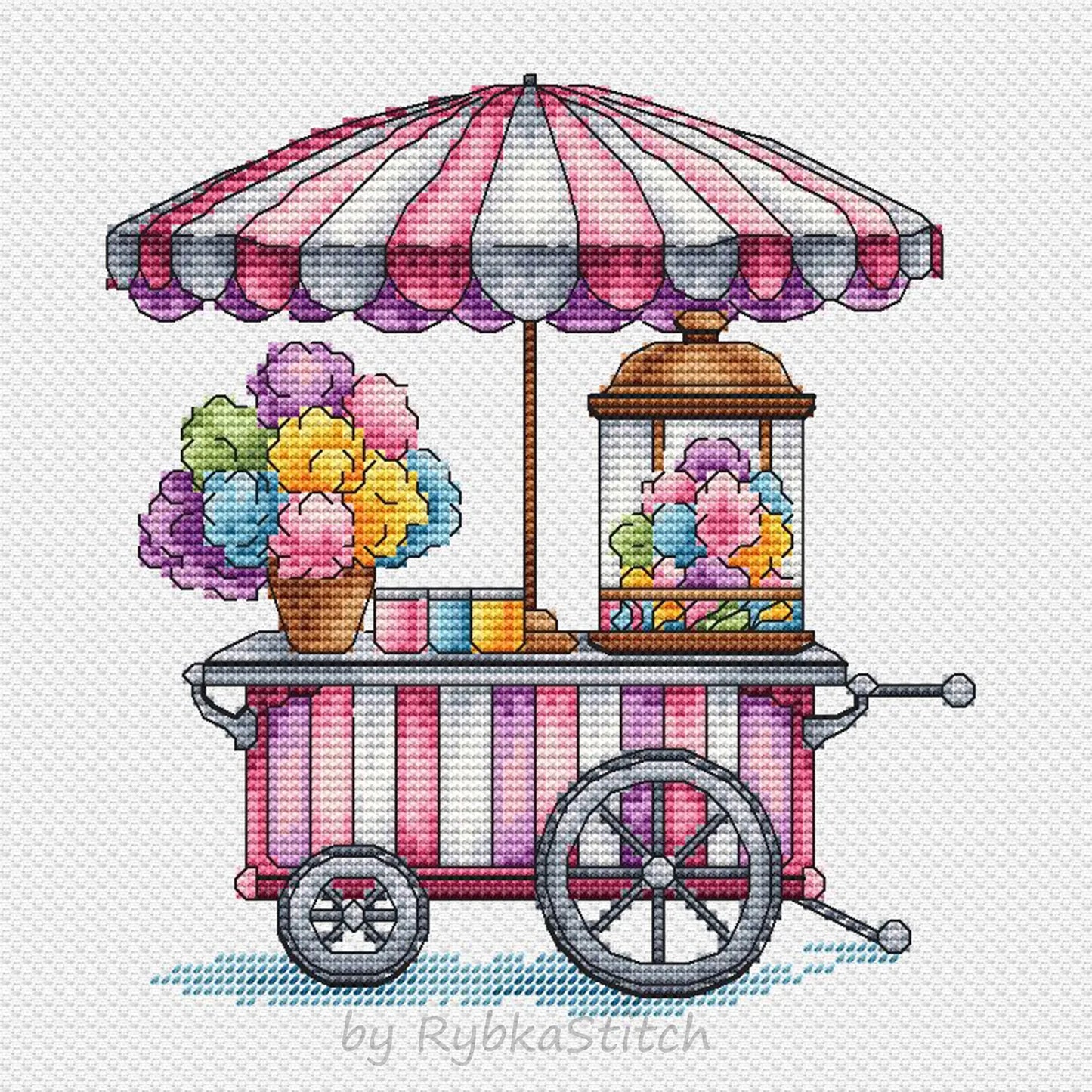 Candy Cross Stitch Patterns PDF, Kitchen Interior Decor embroidery, Sweet Counted Cross Stitch Digital File Instant Download,Cute Room Decor