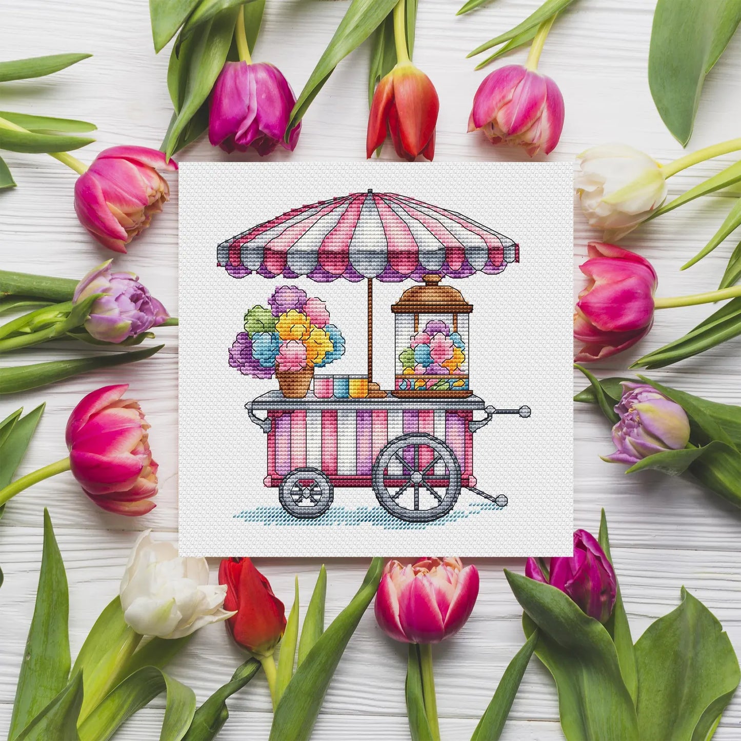 Candy Cross Stitch Patterns PDF, Kitchen Interior Decor embroidery, Sweet Counted Cross Stitch Digital File Instant Download,Cute Room Decor