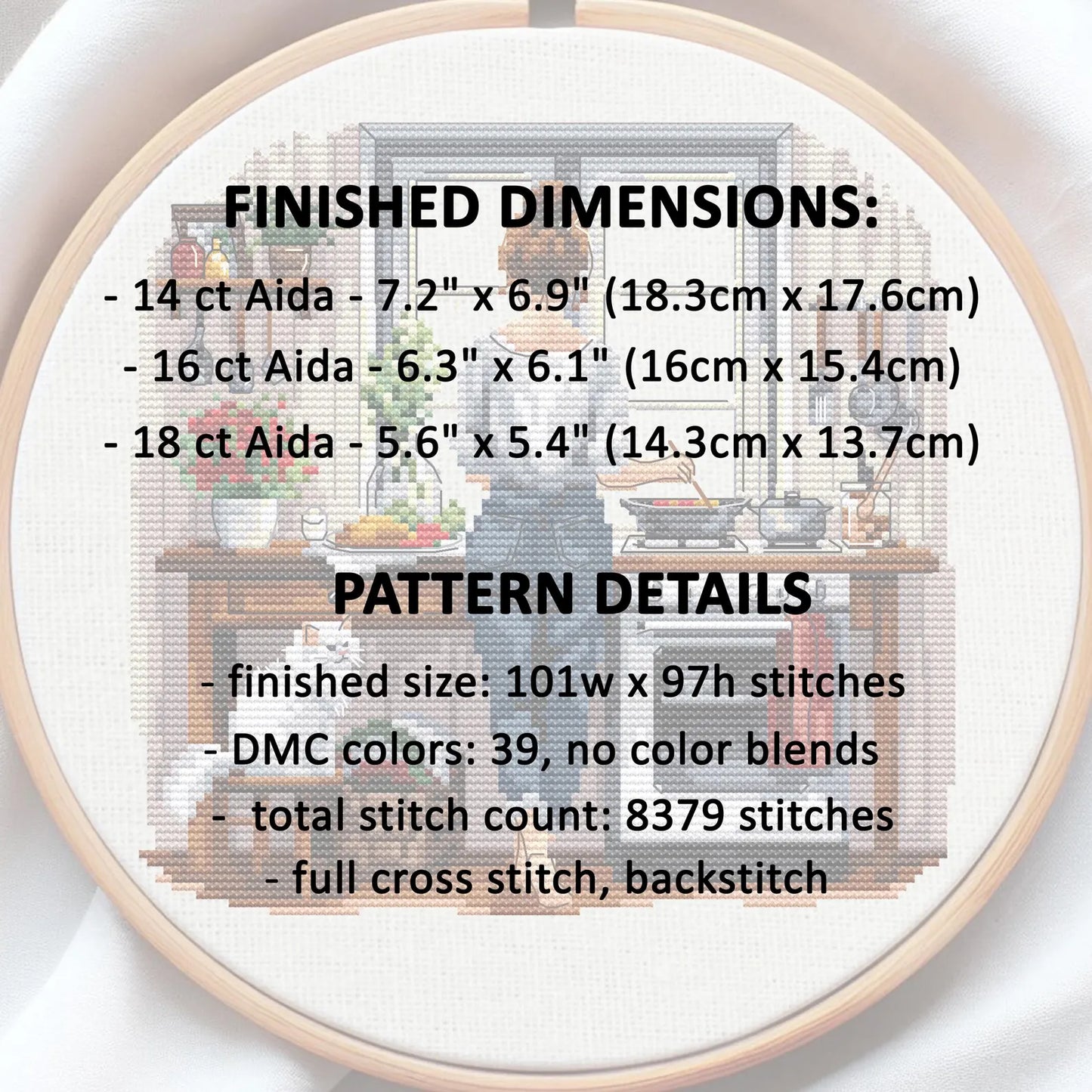 Set of Two Cooking Gardening Girls cross stitch pattern pdf, cat crossstitch pattern, punto de cruz, patrones punto cruz, punto croce schemi