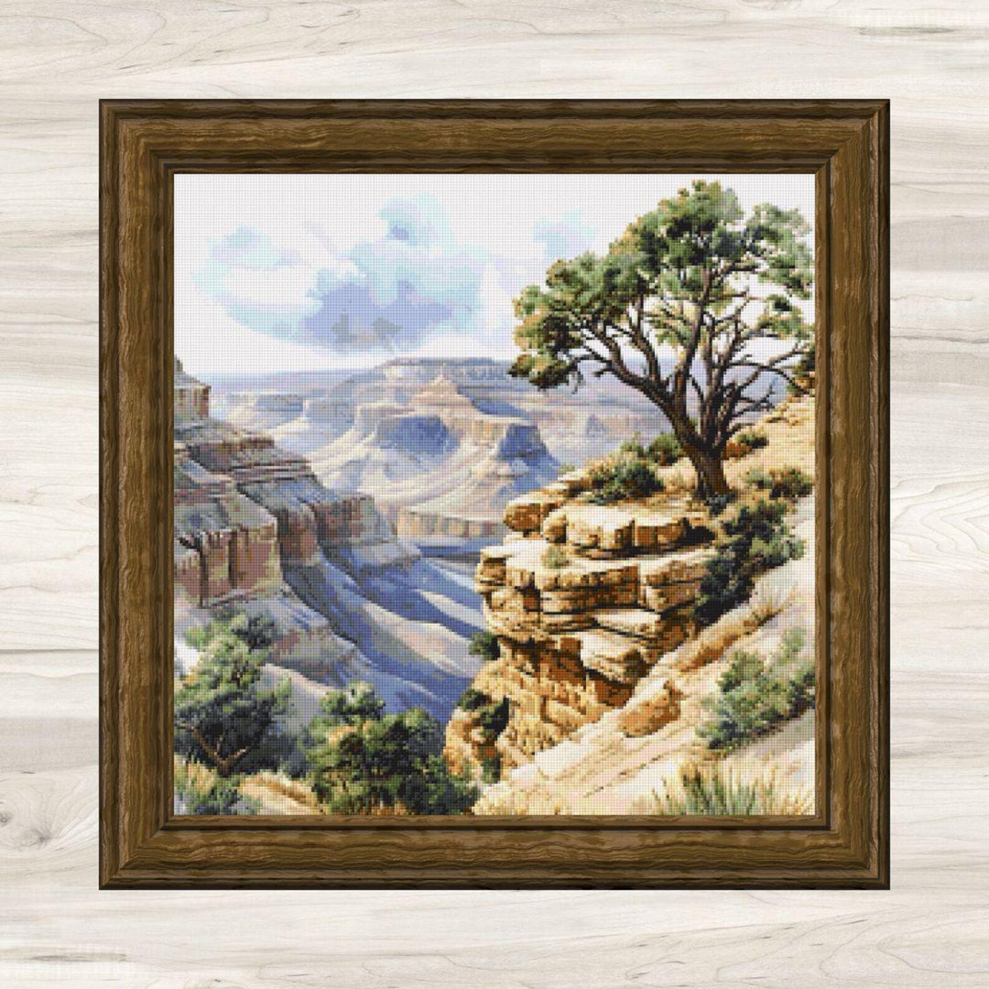 Cross Stitch Pattern: Grand Canyon Landscape Motif 2 - PDF Instant Download