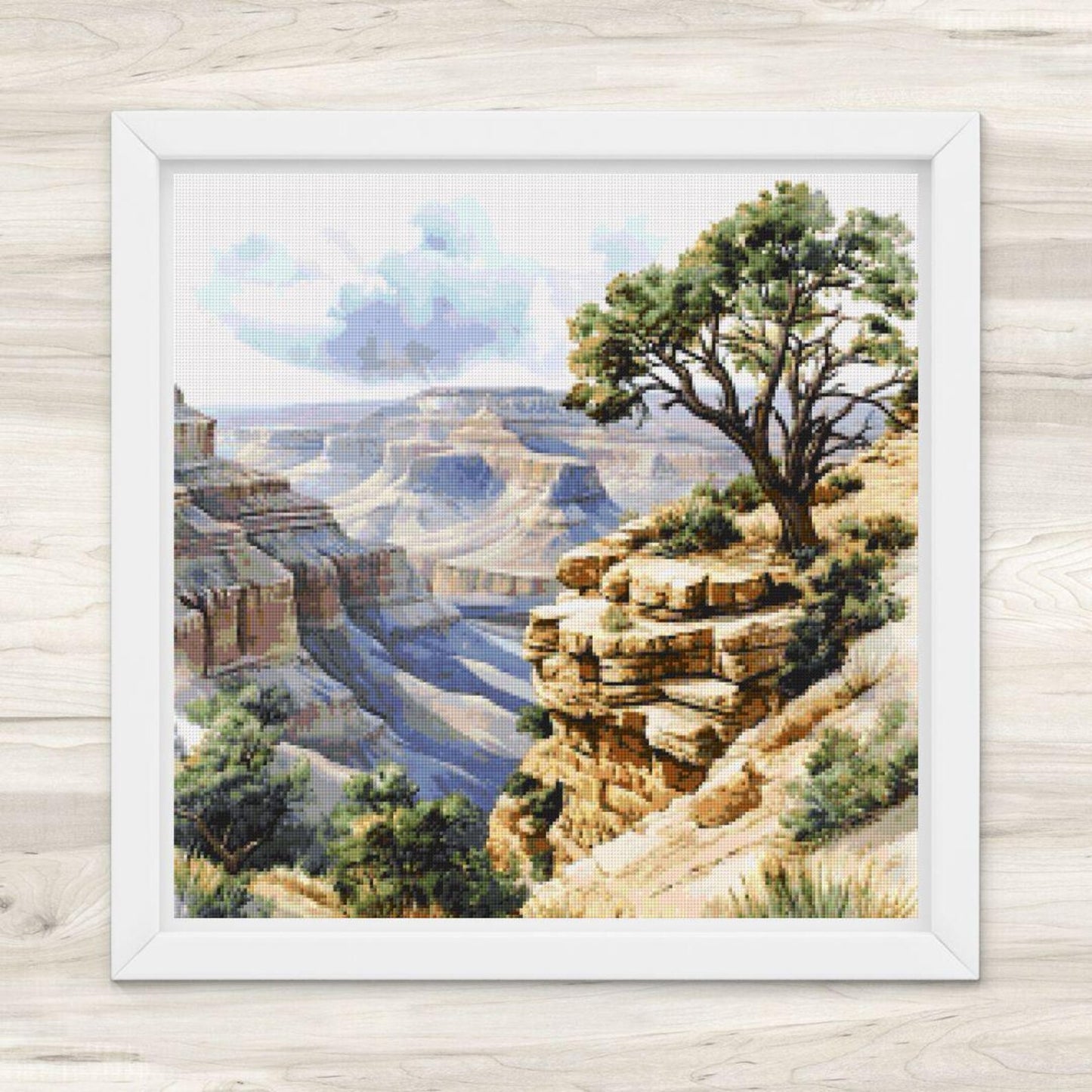 Cross Stitch Pattern: Grand Canyon Landscape Motif 2 - PDF Instant Download