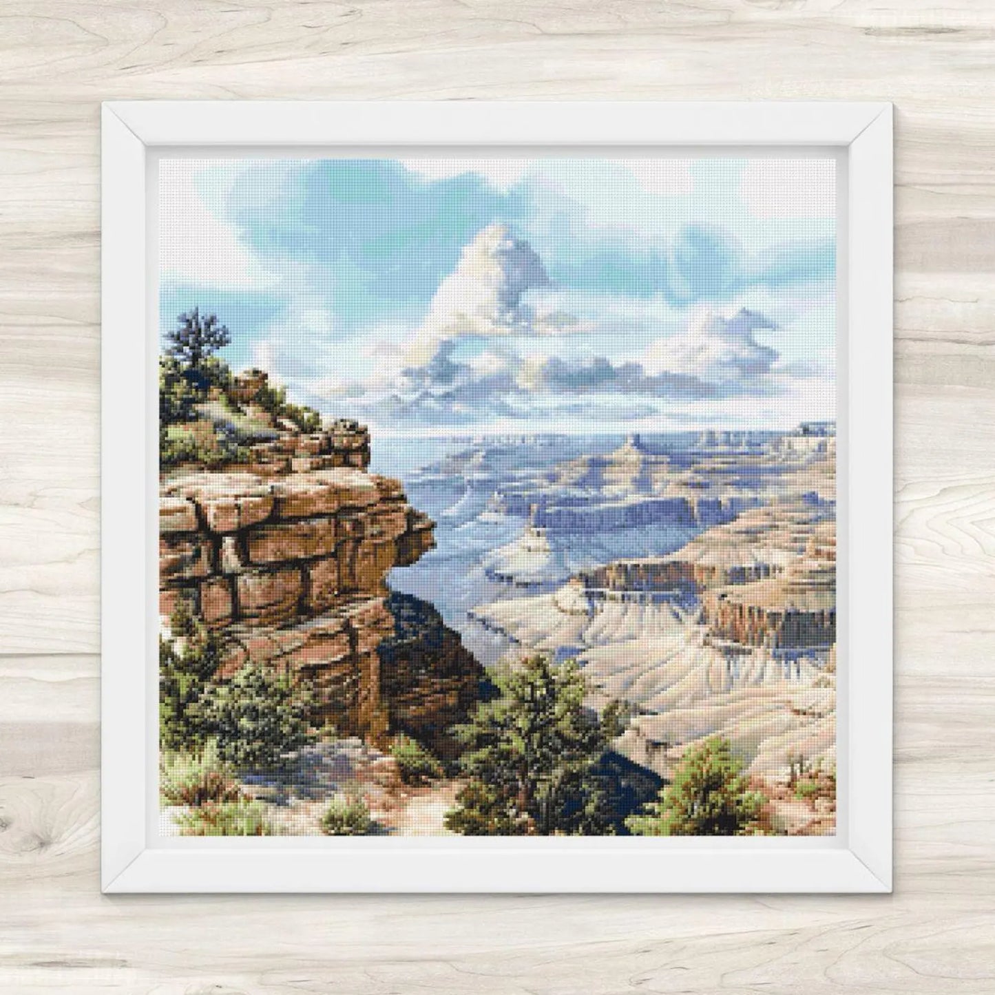 Cross Stitch Pattern: Grand Canyon Landscape Motif 8 - PDF Instant Download