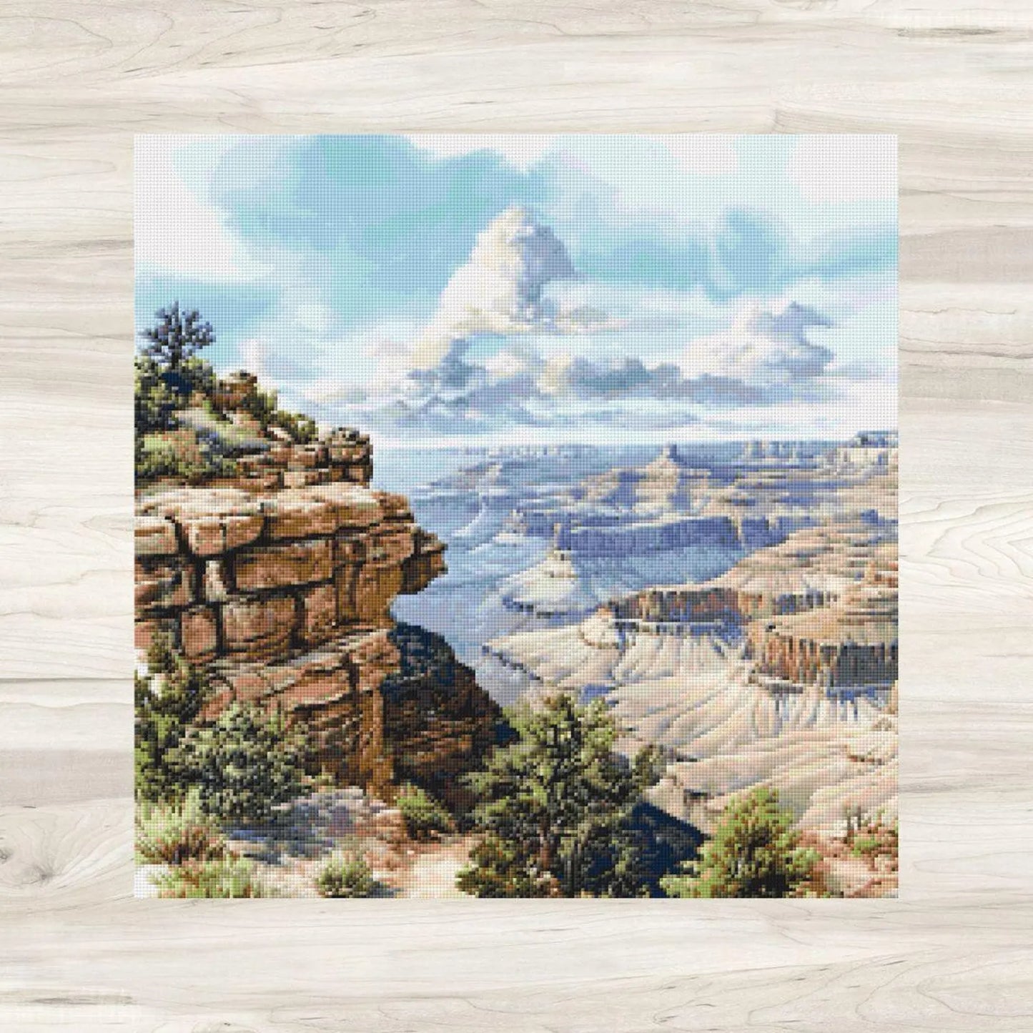 Cross Stitch Pattern: Grand Canyon Landscape Motif 8 - PDF Instant Download