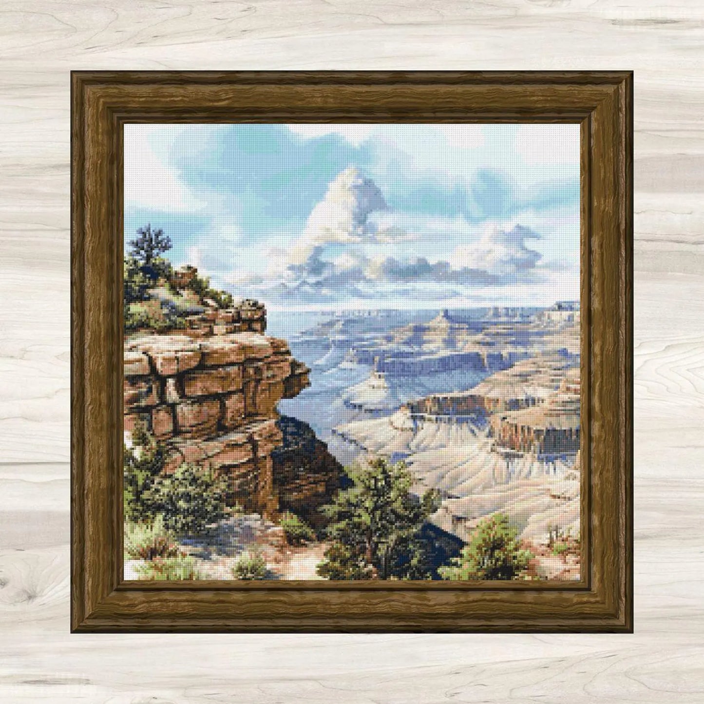 Cross Stitch Pattern: Grand Canyon Landscape Motif 8 - PDF Instant Download