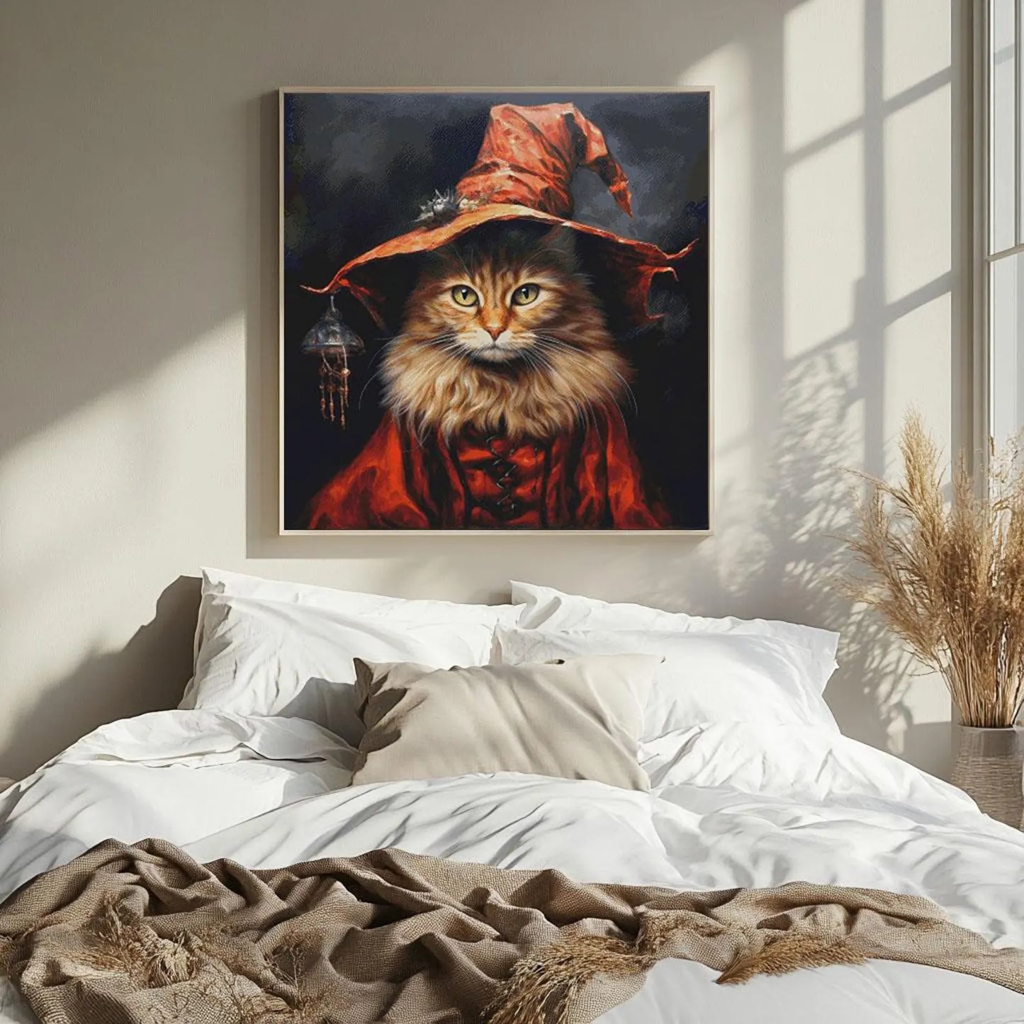 Cross Stitch Pattern PDF Stranger, cat lover gift, halloween pattern, embroidery, dmc, witchy cross stitch, instant download, wall decor