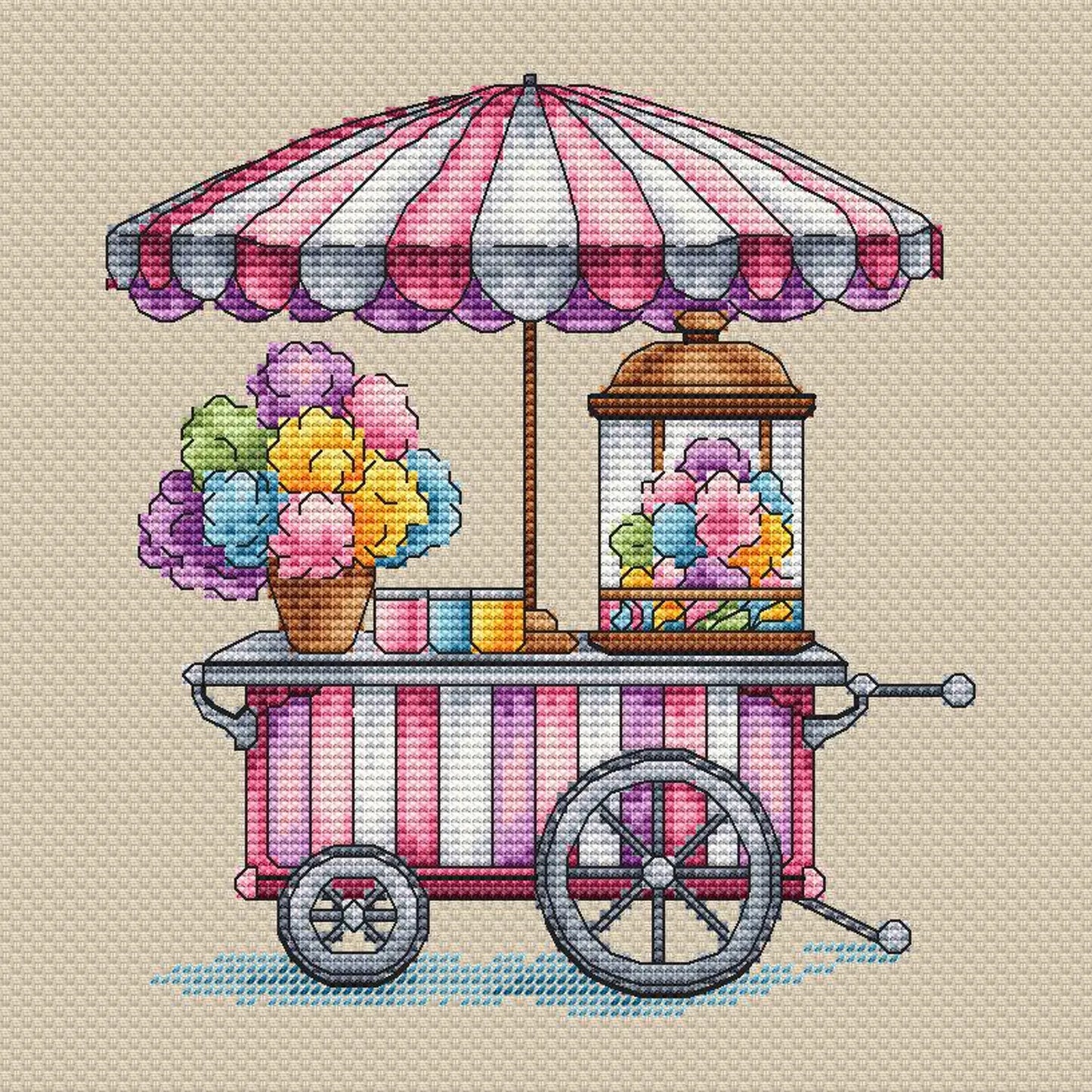 Candy Cross Stitch Patterns PDF, Kitchen Interior Decor embroidery, Sweet Counted Cross Stitch Digital File Instant Download,Cute Room Decor