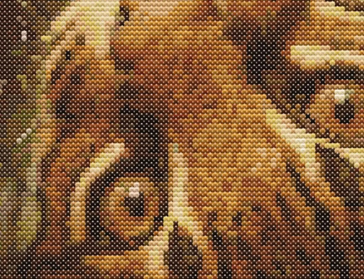 Tiger Cub Cute Cross Stitch Sewing Modern Embroidery Pattern Instant DMC Download Funny Snarky Cute Kitten Ying Yang Dog Puppy