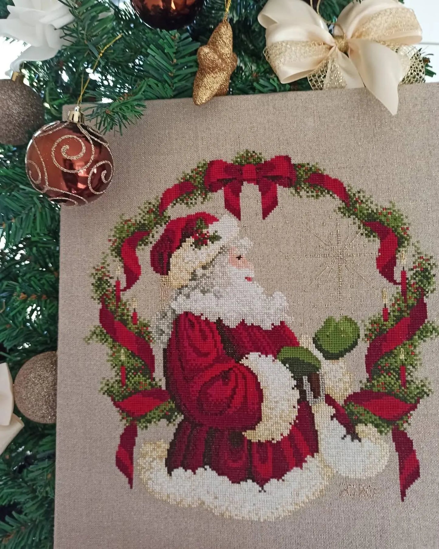 Cross Stitch Pattern Spirit of the Season, PDF + xsd SAGA, Christmas Ornaments, Santa, Spirit of Christmas, Noel, Instant Digital Download