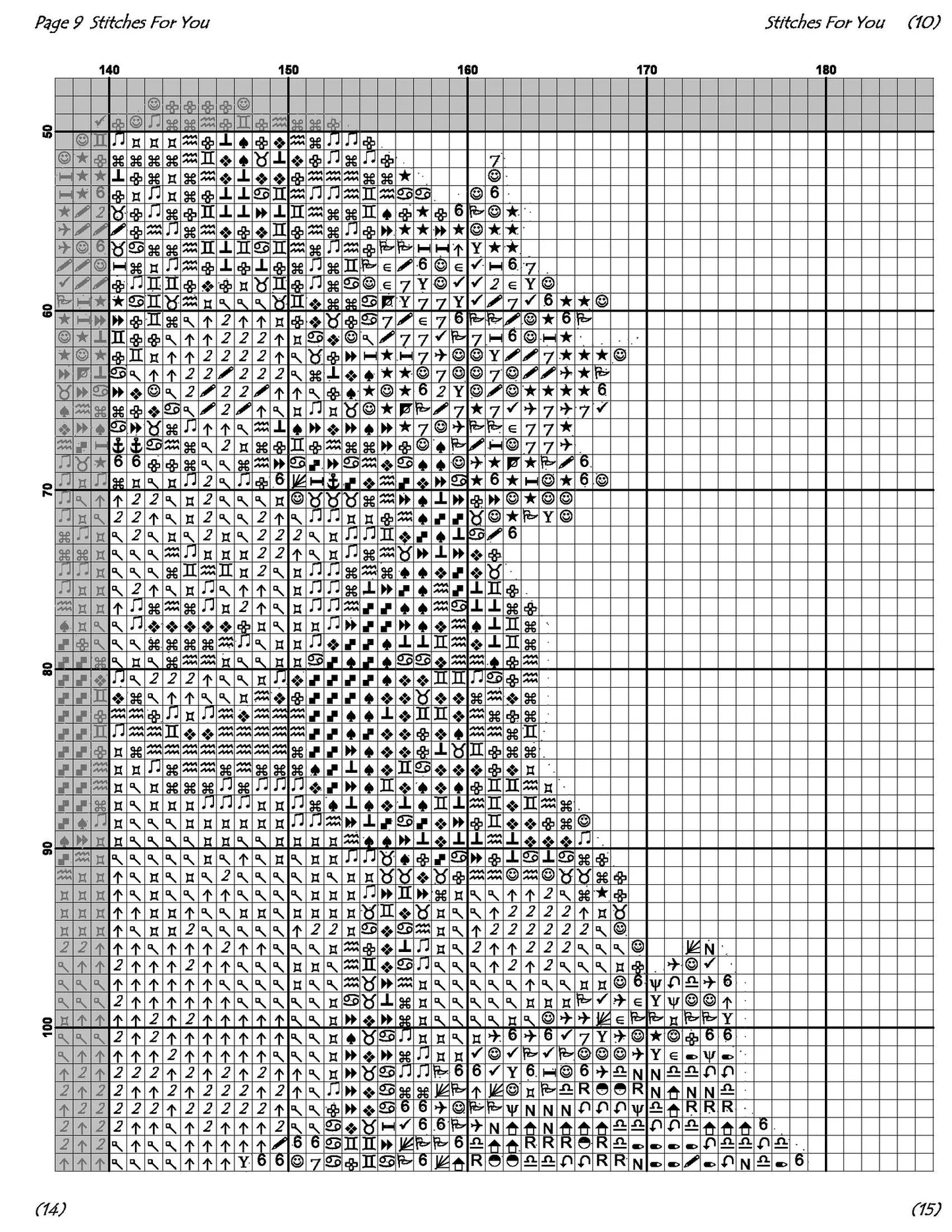 Goddess of the Crescent Moon - Counted Cross Stitch Patterns - Printable Chart PDF Format Needlework Embroidery Crafts DIY DMC color