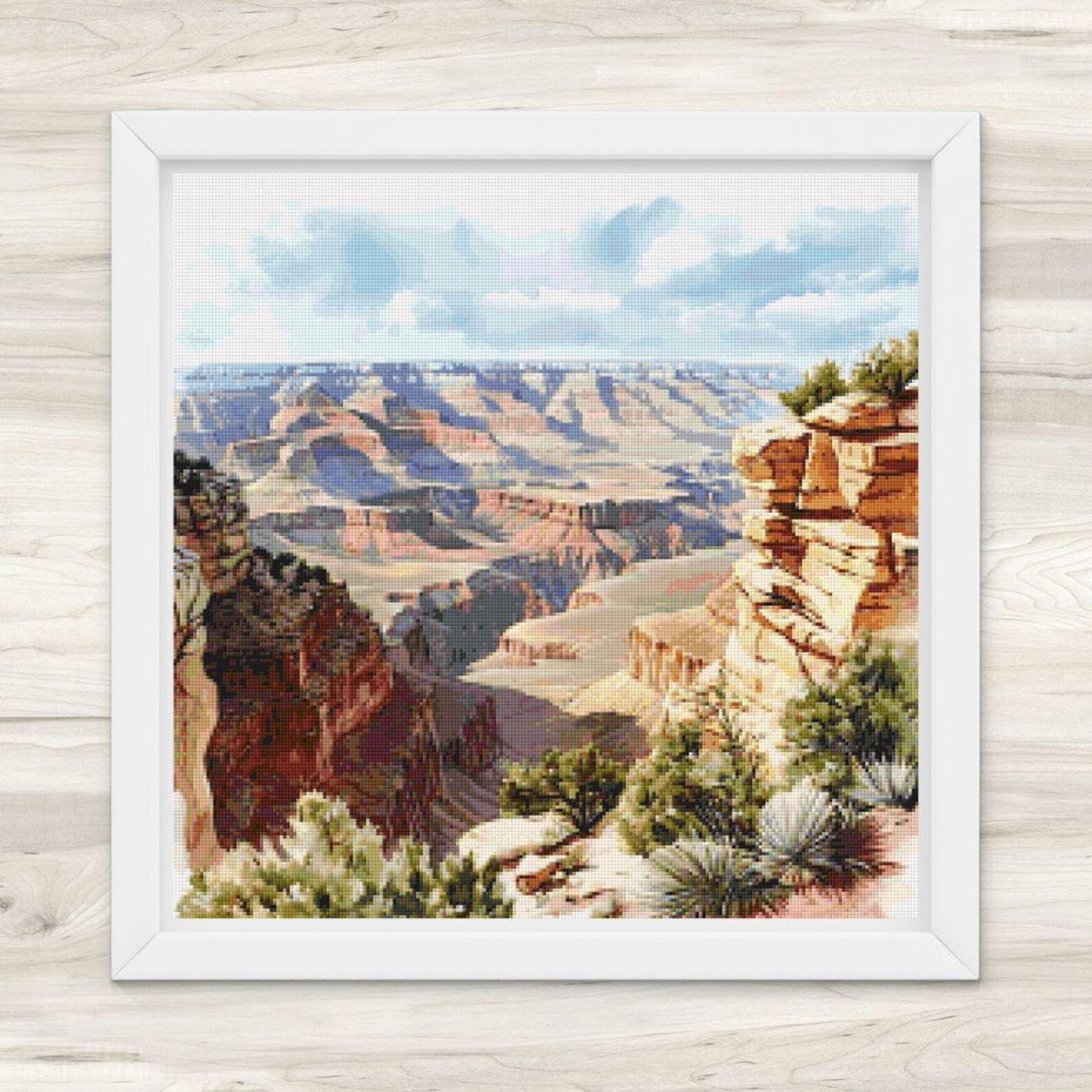 Cross Stitch Pattern: Grand Canyon Landscape Motif 1 - PDF Instant Download