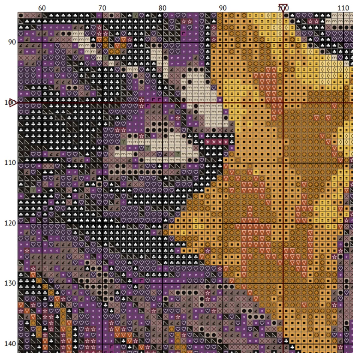 Set of 4 Artistic Floral Cats Cross Stitch Pattern, Kitten Needlework Design, Cross Stitch Chart, Pet Portrait Embroidery Pattern PDF