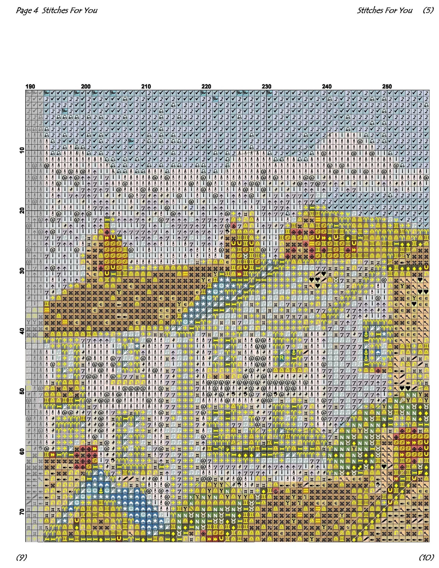 Seaside Serenity: Coastal Village Counted Cross Stitch Patterns - Printable Chart PDF Format Needlework Embroidery Crafts DIY DMC color