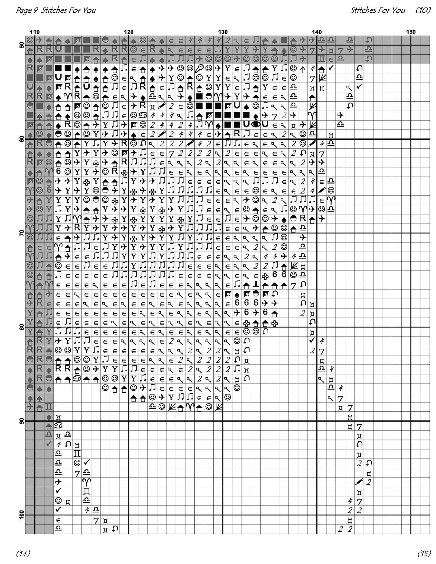 Blossoms of Grace- Counted Cross Stitch Patterns - Printable Chart PDF Format Needlework Embroidery Crafts DIY DMC color