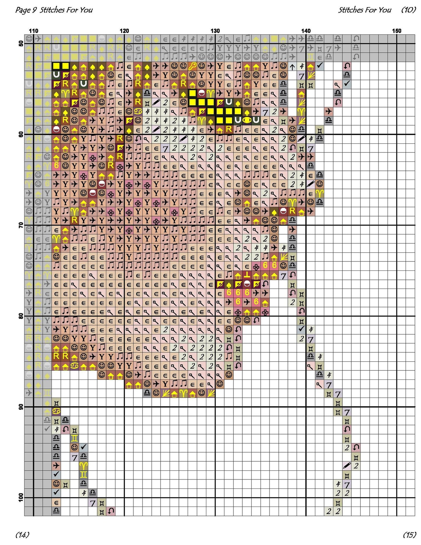 Blossoms of Grace- Counted Cross Stitch Patterns - Printable Chart PDF Format Needlework Embroidery Crafts DIY DMC color
