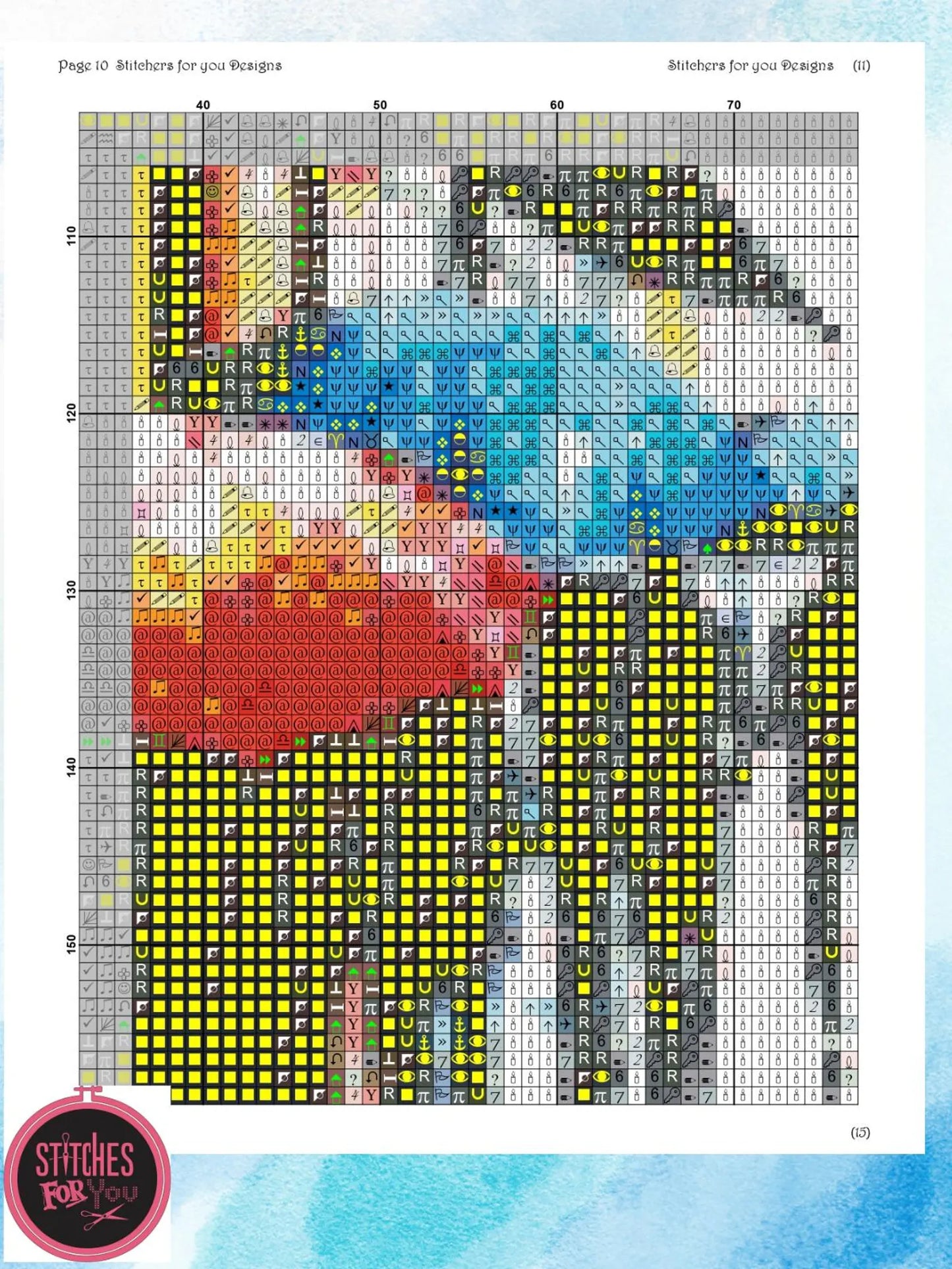 Street of Shades- Counted Cross Stitch Patterns - Printable Chart PDF Format Needlework Embroidery Crafts DIY DMC color