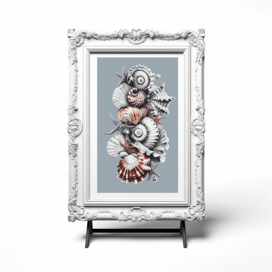 Shell Stack Cross Stitch Pattern - PDF Download