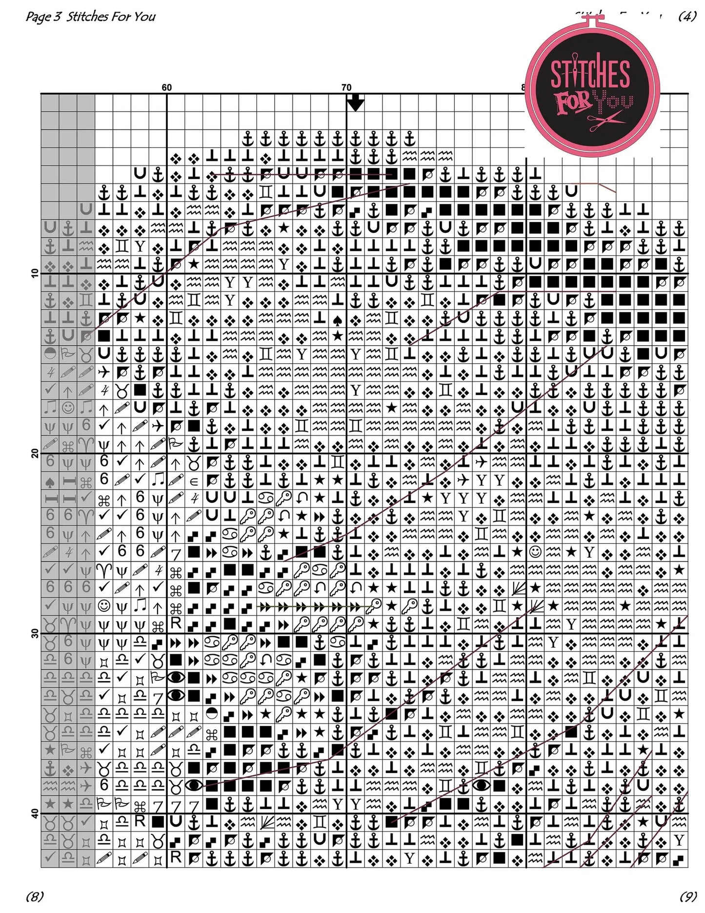 Flower girl - Counted Cross Stitch Patterns - Printable Chart PDF Format Needlework Embroidery Crafts DIY DMC color