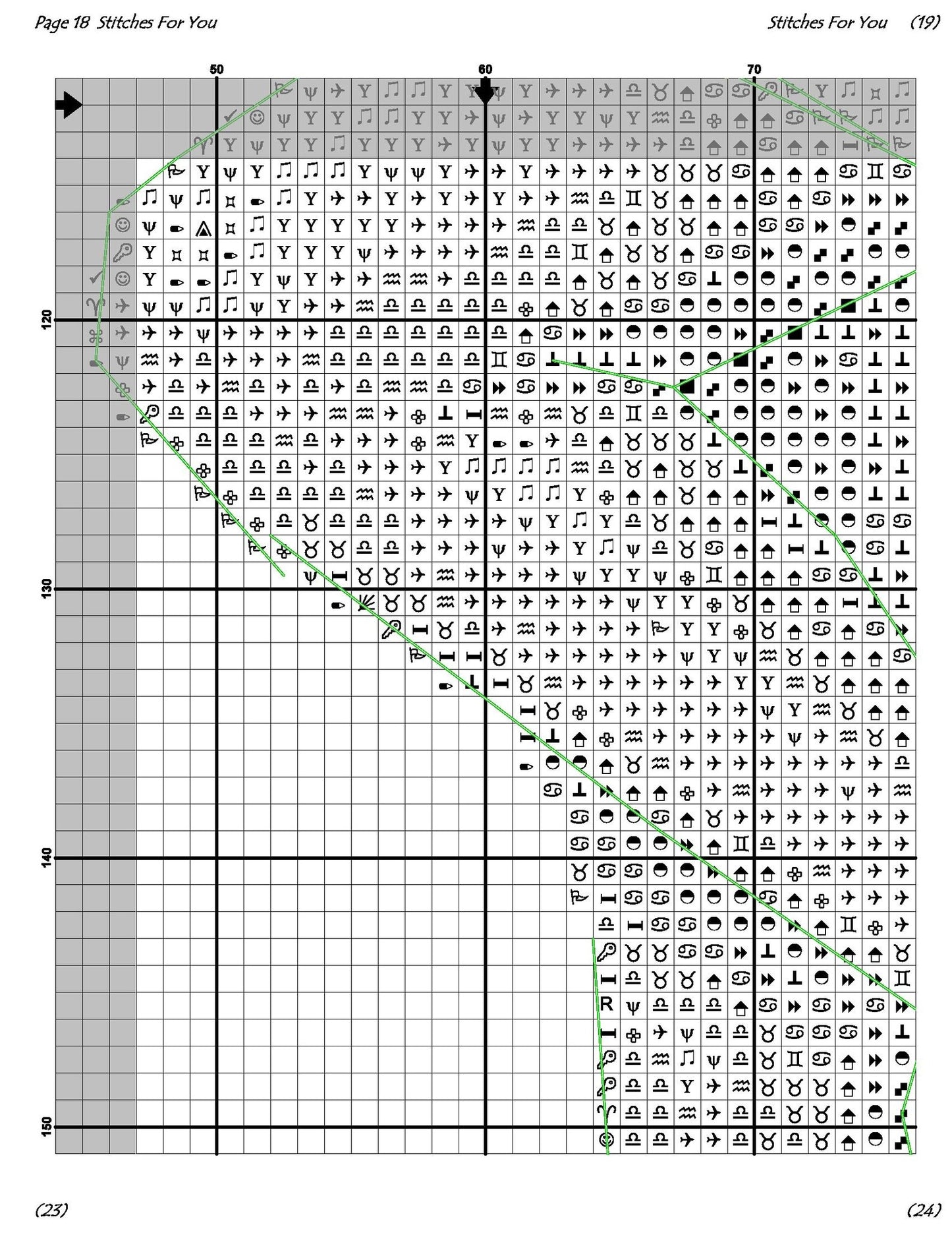 working girl - Counted Cross Stitch Patterns - Printable Chart PDF Format Needlework Embroidery Crafts DIY DMC color