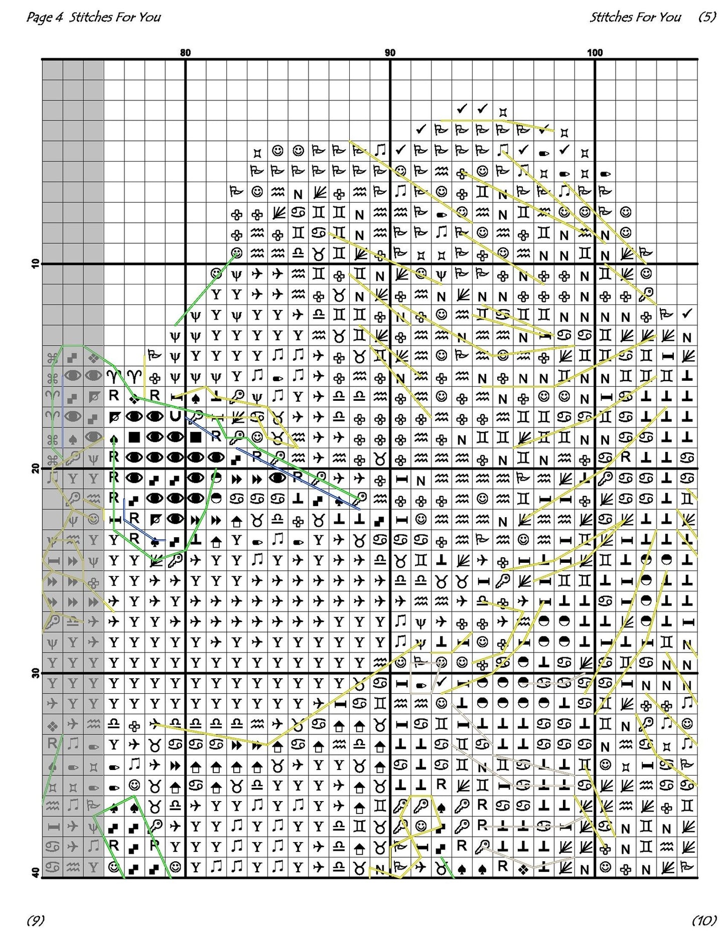 working girl - Counted Cross Stitch Patterns - Printable Chart PDF Format Needlework Embroidery Crafts DIY DMC color