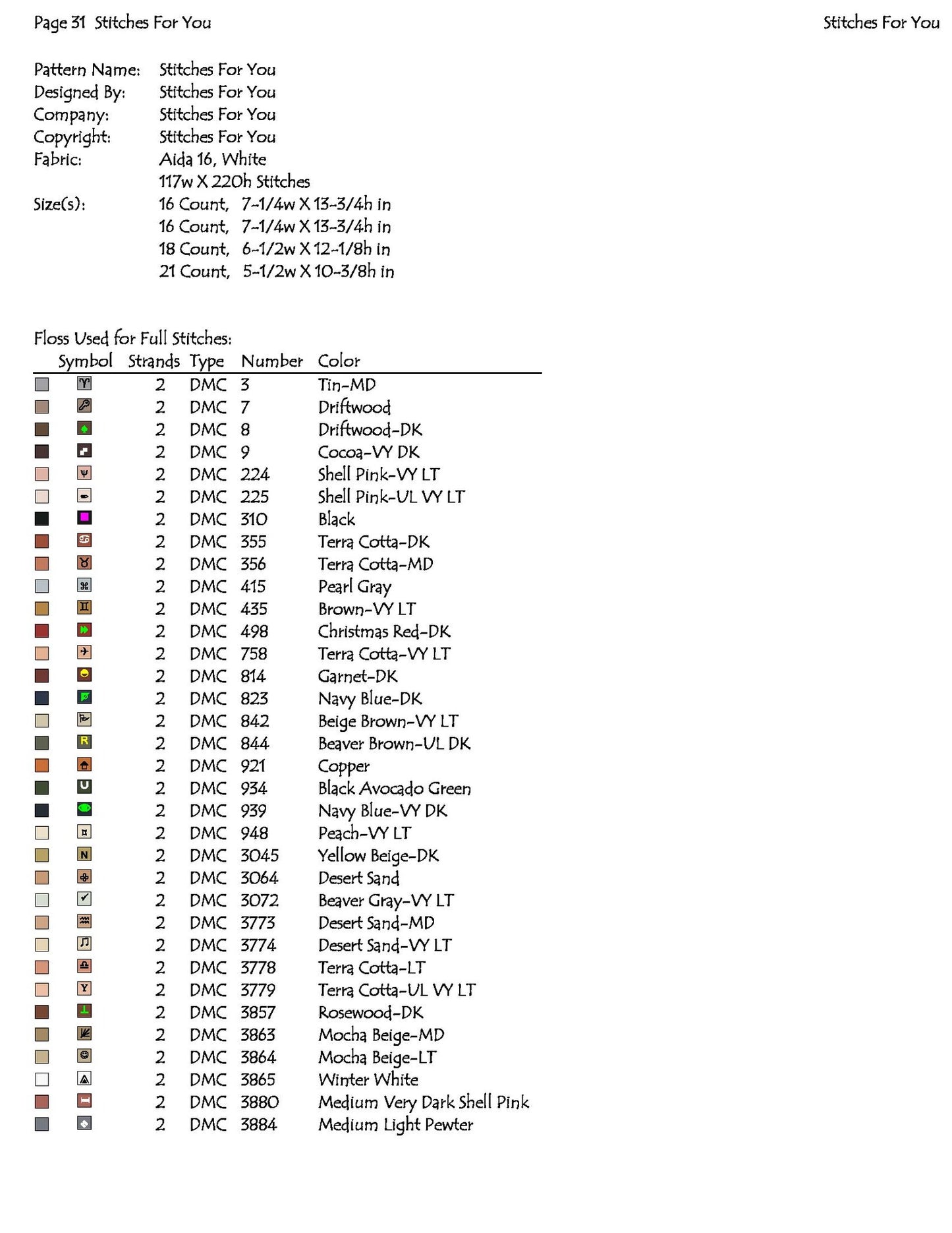 working girl - Counted Cross Stitch Patterns - Printable Chart PDF Format Needlework Embroidery Crafts DIY DMC color