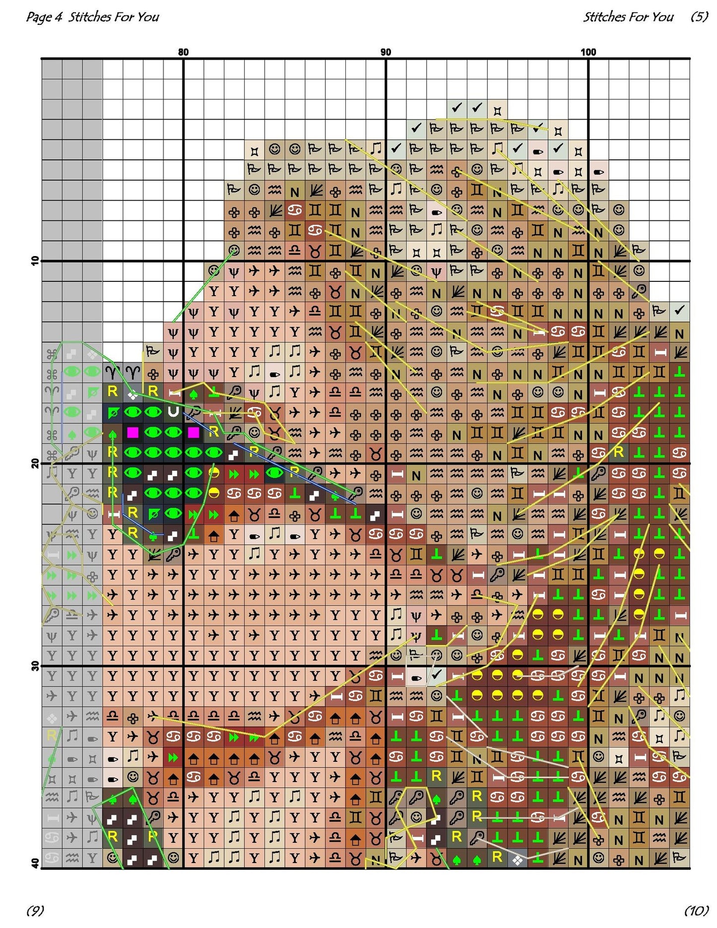working girl - Counted Cross Stitch Patterns - Printable Chart PDF Format Needlework Embroidery Crafts DIY DMC color