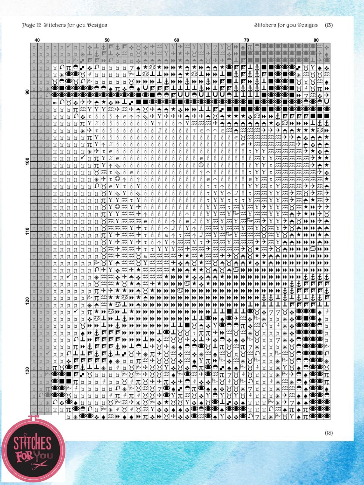 The Ghostly Sail- Counted Cross Stitch Patterns - Printable Chart PDF Format Needlework Embroidery Crafts DIY DMC color
