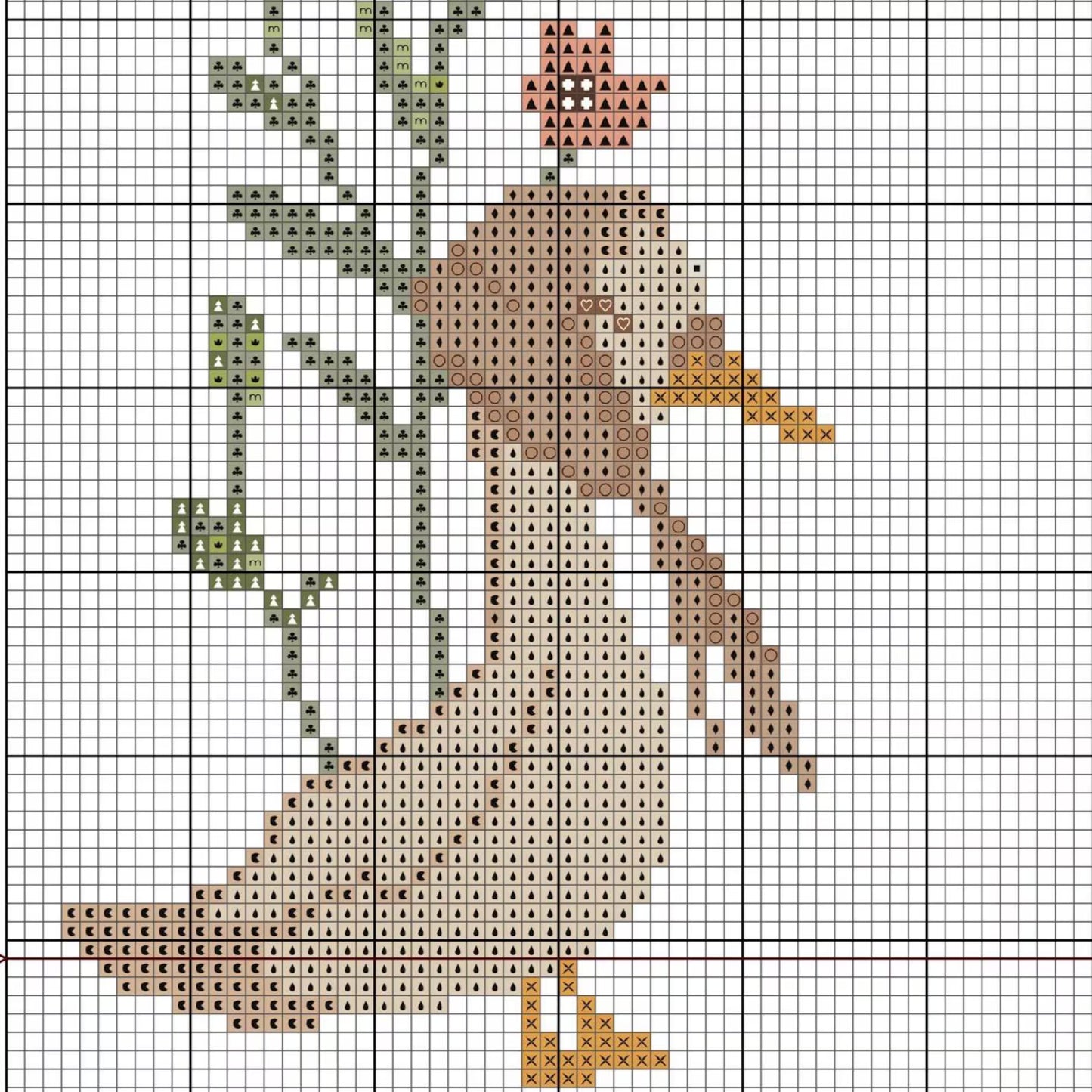 Baby Birth Announcement Cross Stitch Pattern, Customizable Floral Animal Embroidery PDF, Modern Girl Boy Nursery Decor, DIY Baby Shower Gift