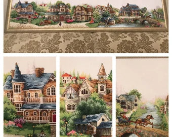 Worldwide Free Shipping Cross Stitch kit A Green Village