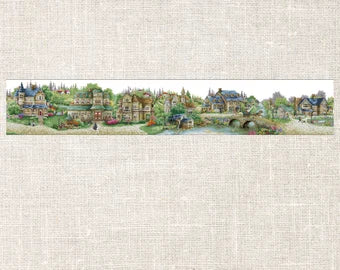 Worldwide Free Shipping Cross Stitch kit A Green Village