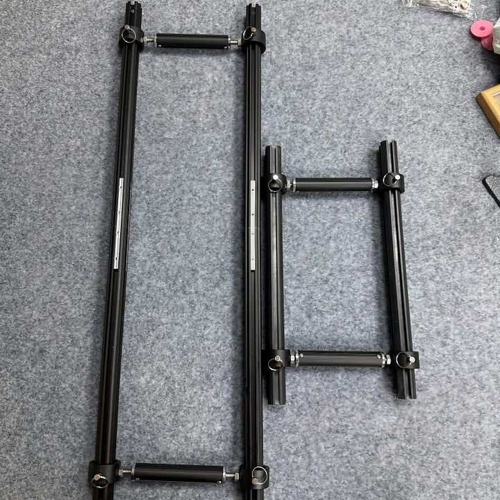 【Recommend】[Scroll Frame with Adjustable Width | Extendable Scroll Frame] Adjustable Aluminum Alloy Scroll Frame for Cross Stitch | Extra Thick, Extendable Embroidery Frame with Adjustable Width and Length