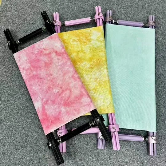 Recommend】[Scroll Frame with Adjustable Width | Extendable Scroll Frame] Adjustable Aluminum Alloy Scroll Frame for Cross Stitch | Extra Thick, Extendable Embroidery Frame with Adjustable Width and Length