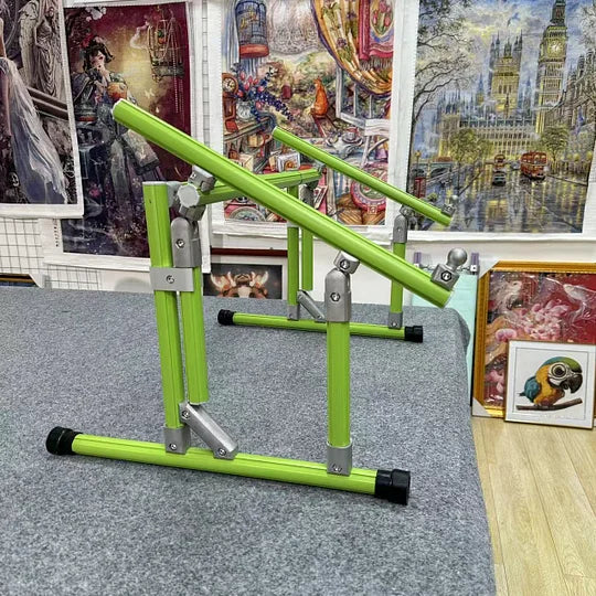 【Suitable for Sofa Use】 Cross Stitch Aluminum Stand, Adjustable 25-60cm(9.84-23.62 inches) Height, 70-50cm (27.56-19.69 inches) Base, Aluminum Alloy, Tiltable & Width Adjustable, Bed & Table Use, Strong Load Capacity