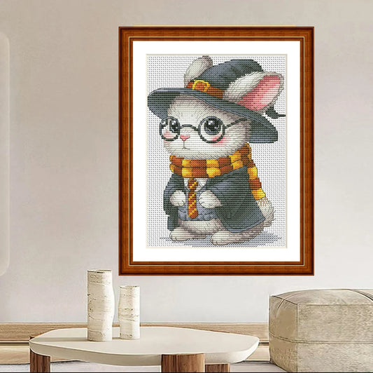 1set DIY Printed Cross Stitch Kit,  Harry Potter Rabbit】airo embroidery threads