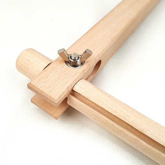 [Cross stitch frame, beech embroidery stretch, embroidery tool, embroidery frame decoration, sample display, small size 32 cm]